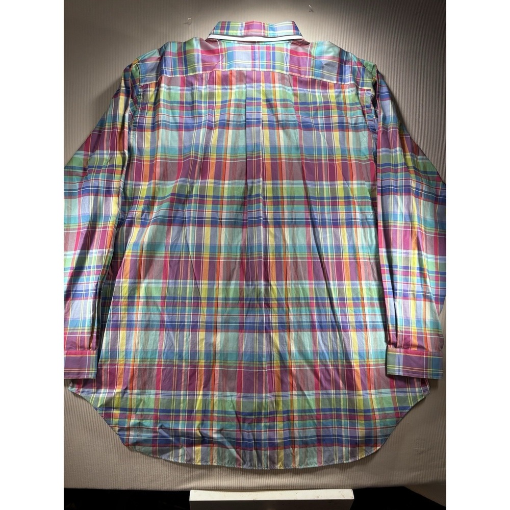 Polo Ralph Lauren 3XLT Men's Classic-Fit Oxford Shirt - Blue/Pink NWT Designer - Picture 10 of 11